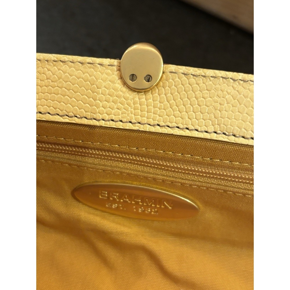 Brahmin Python Embossed Leather Clutch - image 11